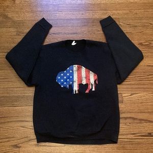 Buffalo crew neck sweater.  A1